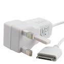NEW iPOD APPLE WHITE MAINS CHARGER (Nano 4th & 5th Generation with Camera 8GB 16GB, iPod Touch 3rd Generation 8GB 32GB 64GB , New iPod Classic 160GB 7th Generation , Apple iPhone 3G & 3GS, FCC, RoHS certified)