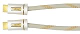 Aurum Cables High Speed HDMI Cable, 1080p (Full HD) Supports 3D - Audio Return Channel (6ft Platinum with Stylish White Finish Cable)