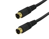 100' FT S-Video/SVideo/SVHS Cable 4-pin Male to Male DVD DSS HDTV 24K GOLD
