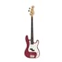 Barcelona 43 Inch Metallic Red Electric Bass Guitar with Accessories