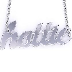 Clear Scrip Hottie Necklace