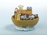 5.5" x 6.5" Noah's Ark Resin Music Box