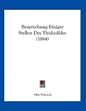 Produkt-Bild: Besprechung Einiger Stellen Des Thukydides (1894)