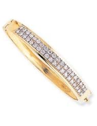 14k AA Diamond bangle Diamond quality AA (I1 clarity, G-I color)