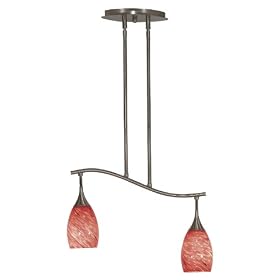 Hunter Kenroy Medici 2 Light Pendant in LAVA from Lava Lamps