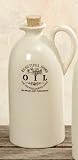 #3: Ölflasche HOME aus Porzellan 0,6 ltr. creme
