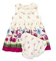 2 Piece Autograph Pure Cotton Floral Dress & Knicker Set