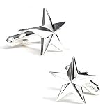 Star Sterling Silver Cufflinks Cuff Links new