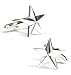 Star Sterling Silver Cufflinks Cuff Links new