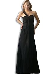 Chiffon One Shoulder Fitted Bridesmaid Dress 