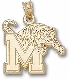Memphis Tigers M Tiger 5/8 Lapel Pin - 10KT Gold Jewelry