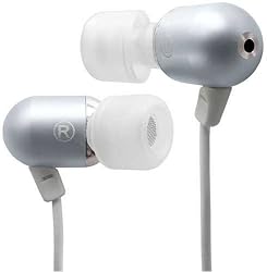 Radius Atomic Bass Aluminum Earbuds - Color Silver