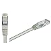 Netzwerkkabel 5m Cat6 doppelt geschirmt SF/UTP - Patchkabel f�r DSL Ethernet Lan Netzwerk Konsole PS3 Wii - Cat.6 RJ45 AWG 27/7 SFTP grau - halogenfrei LSOH