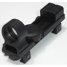 NcSTAR Red Dot Sight 1X25 COMPACT RED DOT WEAVER and .22 BASE BLACK by 