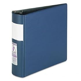 Top Performance DXL Locking D-Ring Binder With Label Holder, 4 Cap, Dark Blue