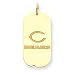 14K Chicago Bears Large C Dog Tag Charm
