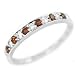 0.24ct Unique Red Diamond 14k White Gold Wedding Band