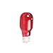 Philips 416040 Landscape Lighting 4-Watt T5 12-Volt Red Wedge Base Light Bulb, 2-Pack