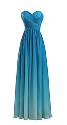 Floor Length Chiffon Sleeveless Evening Dress 