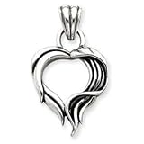 Sterling Silver Antiqued Gothic Pendan