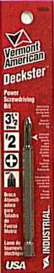 BOSCH TOOL GROUP-VERMONT AMER 16058 DECKSTER SCREWDRIVER BITS #2 PHILIPS 3-1/2