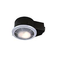 NuTone Model QT9093WH Combination Fan/Heater/Light/Night Light, 110 CFM 3.0 Sones with 4-Inch Duct Connector