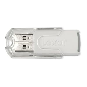 Lexar JumpDrive FireFly  4 GB USB 2.0 Flash Drive LJDFF4GBASBNA (White)