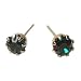 Crystal Emerald Birthstone Stud Earrings for May