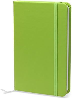 Simple Solid Color Journal / Mini Notepad / Blank Diary / Writing Notebook / Lined Pages Book / Banded Journal / Hardbound with Bookmark (192 Pages, 3.5" x 5.5") (Green)