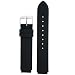 Leather Watch Strap to Fit Philip Stein Watches 16 millimeter Black Satin Tech Swiss
