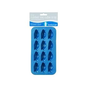 Bar Craft Flexible Novelty Ice Cube Tray- Penguin shaped Blue