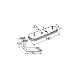 MCM 15102-71112 Stainless Steel Oval Twin, Centered, 2.25 Inch Offset Burner