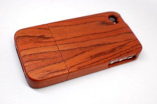 Iphone 4 4GS natural wood case,Red rosewood,durability of hard,Mobile phone shell protective shell