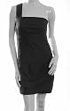Vero Moda Schwarze Gepasst Eine Schulter Kurzes Kleid