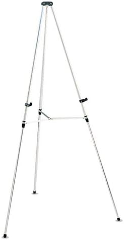 Quartet - Lightweight Telescoping Tripod Easel, 38" to 66" High, Aluminum, Silver 50E (DMi EA