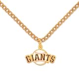 San Francisco Giants Chain Necklace and Enameled Pendant MLB Baseball Sports Team Logo