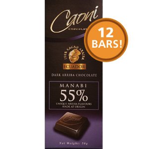 Caoni Dark Chocolate Manabi 55% from Imported Candy