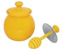 Livestrong by Chantal Sugar/Honey Bowl with Dripper, Glossy Golden Yellow