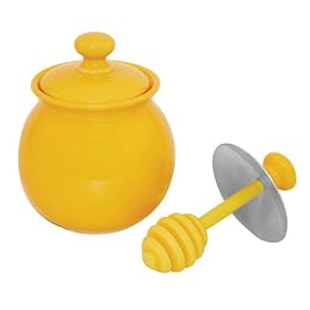 Livestrong by Chantal Sugar Honey Bowl with Dripper, Glossy Golden Yellow by Chantal