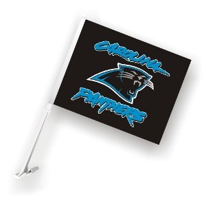 Carolina Panthers Two Sided Car Flag