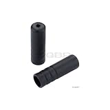 Jagwire 4mm Open Nylon End Caps, Black, Bottle of 100