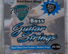 Famous #351 Strings Bass Guitar String Set (Medium Gauge)