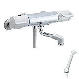 LIXIL(リクシル) INAX 浴室用 壁付 サーモスタット付シャワーバス水栓 ノルマーレ エコフルスプレーシャワー BF-HE146TSD