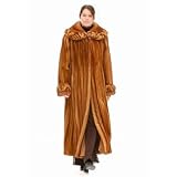 Golden Mink Fur Coat - Braided Collar and Cuff by MadisonAveMall