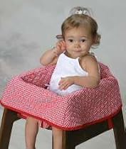 BuggyBag High Chair Cover in Pink & White Check