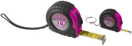 Cala Tools KDE2TM Tape Measure Set, Pink, 2-Piece