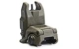 Magpul Industries MBUS FRNT FLIP SGHT Generation 2 OD Green Picatinny