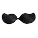 Sexy Bust Self-adhesive Front Closure Strapless Invisible Bra(l(c-d cup),Black)