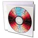Taiche Photography - Abstract DVD Burning A Disc - Greeting Cards-12 Greeting Cards with envelopes