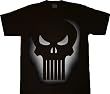 Punisher Lighted Skull Black T-shirt Tee
